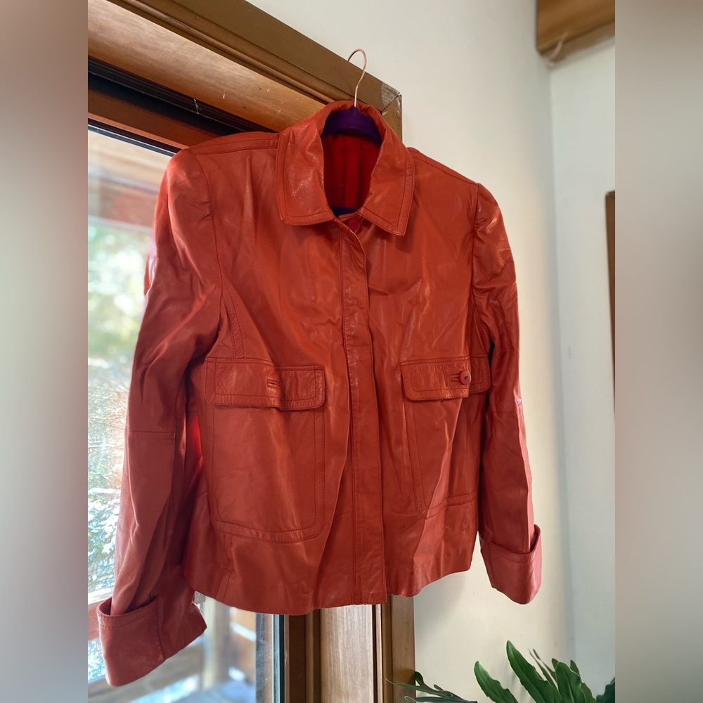vintage valentino leather jacket